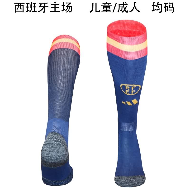 AAA(Thailand) Spain 2026 Home Soccer Socks AAA(Thailand) Spain 2026 Home Soccer Socks