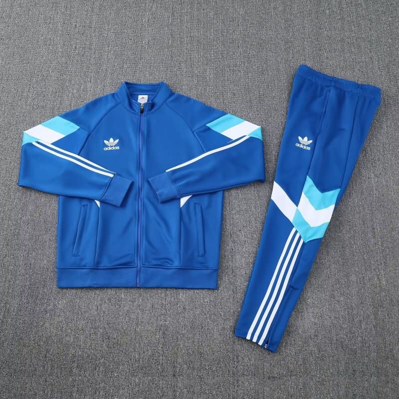 AAA(Thailand) Adidas 2025 Blue Soccer Tracksuit