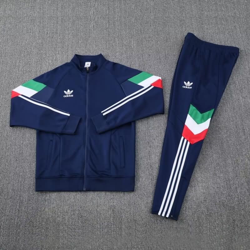 AAA(Thailand) Adidas 2025 Dark Blue Soccer Tracksuit