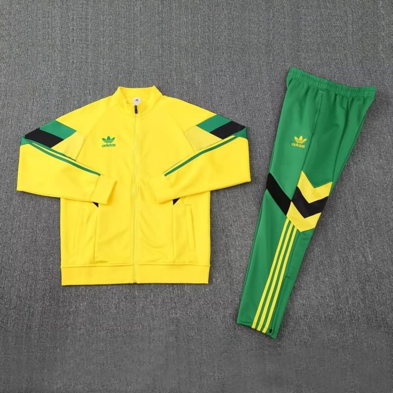 AAA(Thailand) Adidas 2025 Yellow Soccer Tracksuit