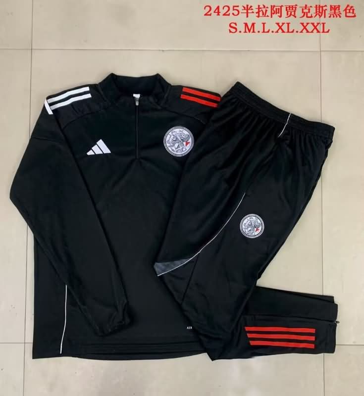 AAA(Thailand) Ajax 25/26 Black Soccer Tracksuit