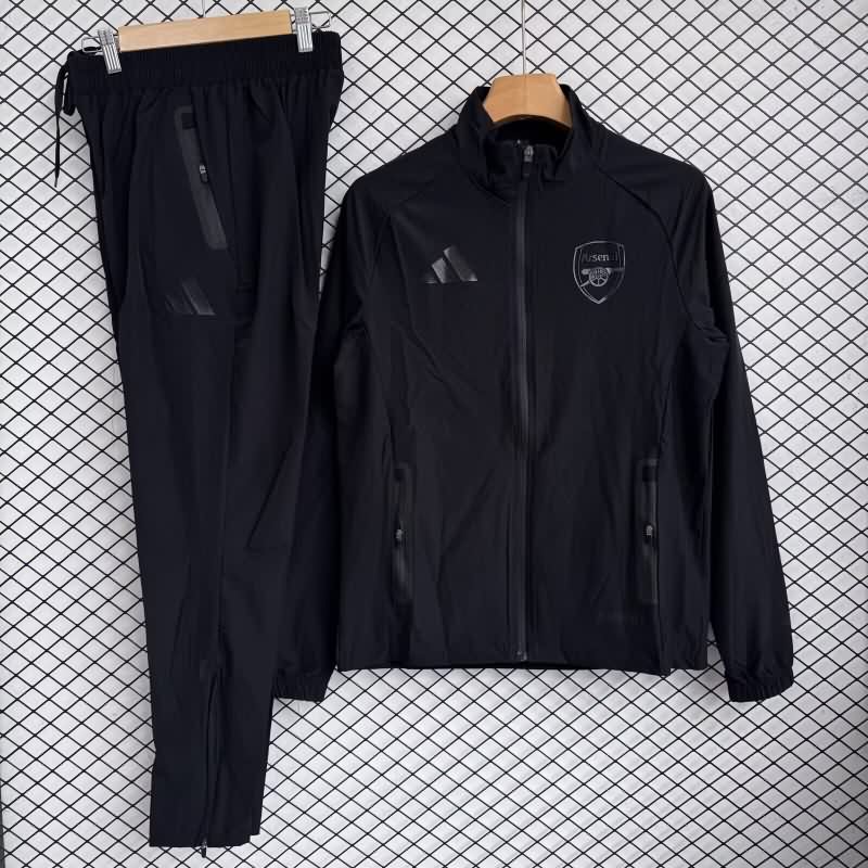 AAA(Thailand) Arsenal 25/26 Black Soccer Tracksuit 03 AAA(Thailand) Arsenal 25/26 Black Soccer Tracksuit 03
