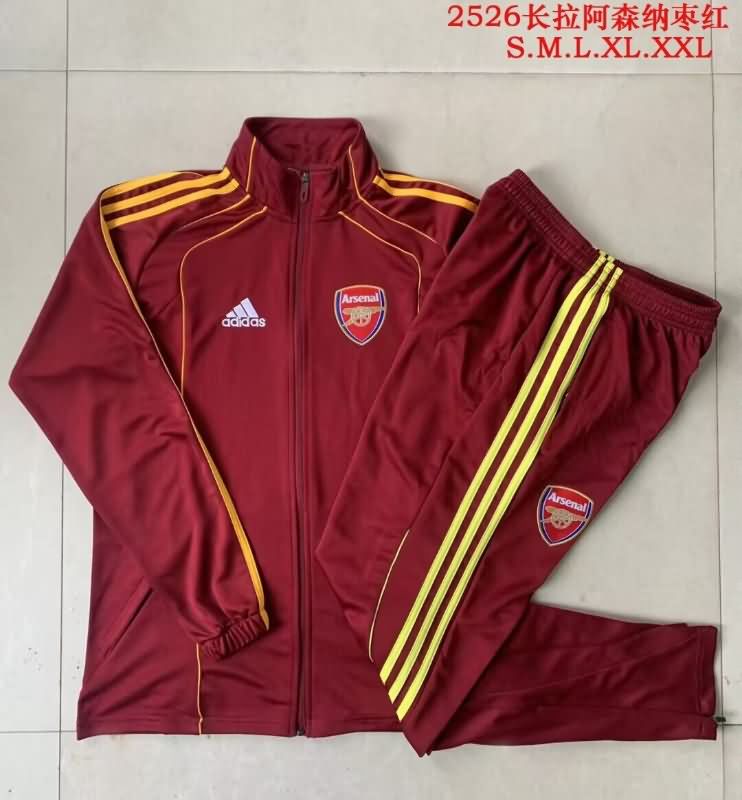 AAA(Thailand) Arsenal 25/26 Red Soccer Tracksuit 02
