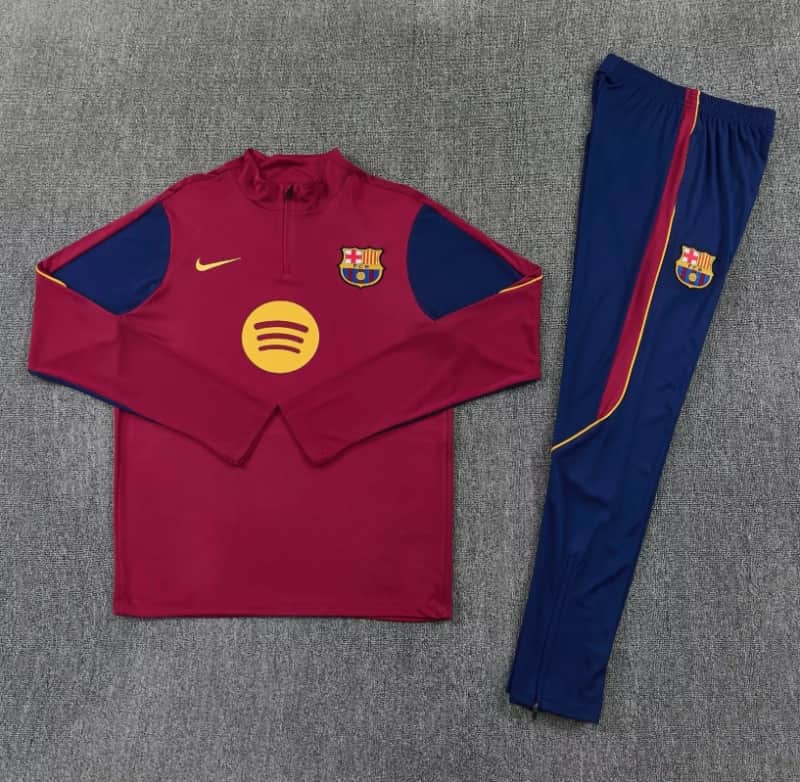 AAA(Thailand) Barcelona 25/26 Red Soccer Tracksuit