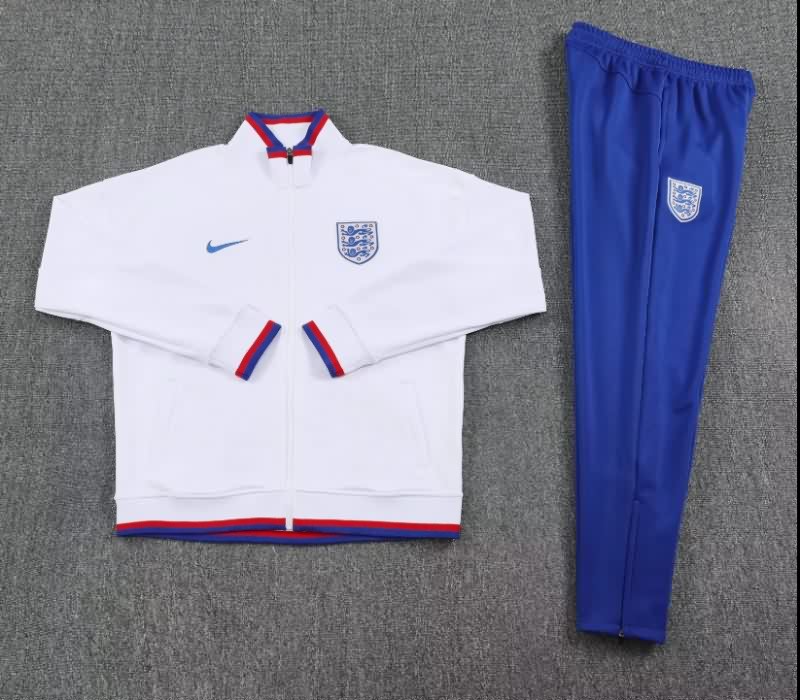 AAA(Thailand) England 2025 White Soccer Tracksuit