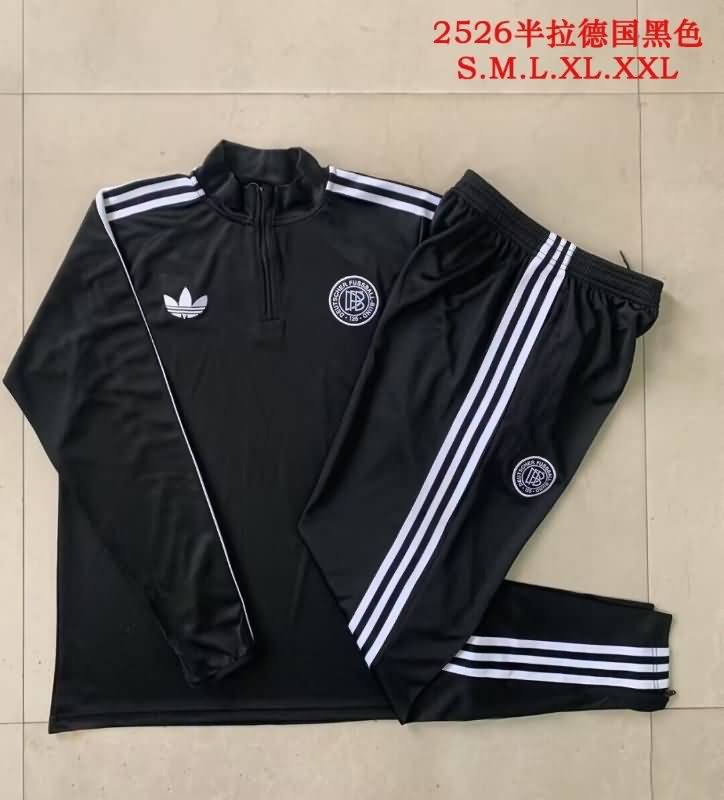 AAA(Thailand) Germany 2025 Black Soccer Tracksuit 04