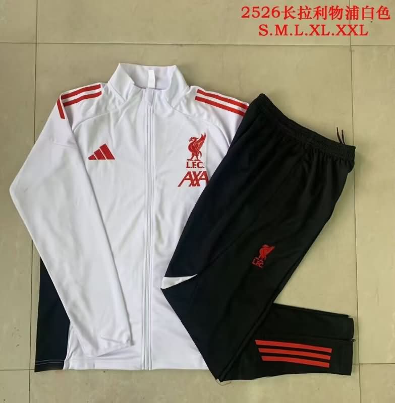 AAA(Thailand) Liverpool 25/26 White Soccer Tracksuit