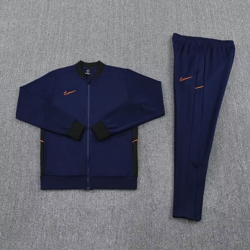 AAA(Thailand) Nike 2025 Dark Blue Soccer Tracksuit