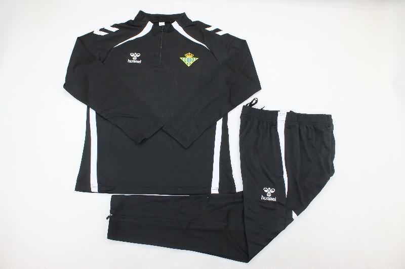 AAA(Thailand) Real Betis 25/26 Black Soccer Tracksuit AAA(Thailand) Real Betis 25/26 Black Soccer Tracksuit