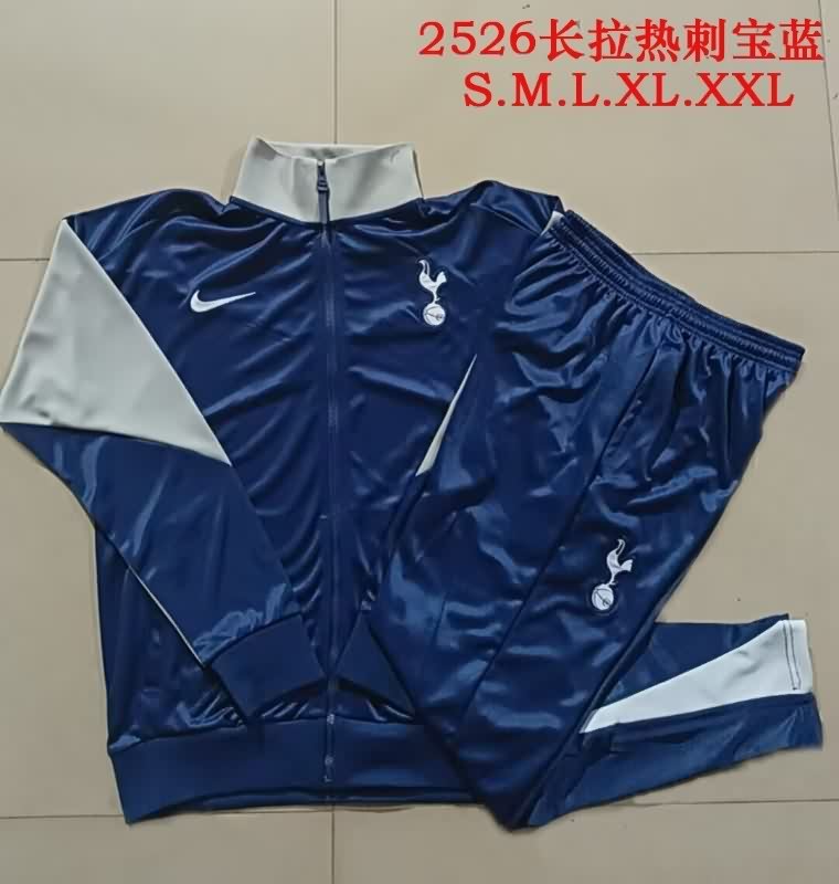 AAA(Thailand) Tottenham 25/26 Dark Blue Soccer Tracksuit