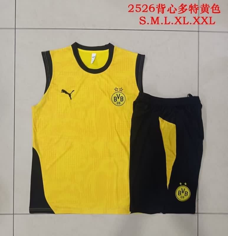 AAA(Thailand) Dortmund 25/26 Yellow Soccer Training Sets 04