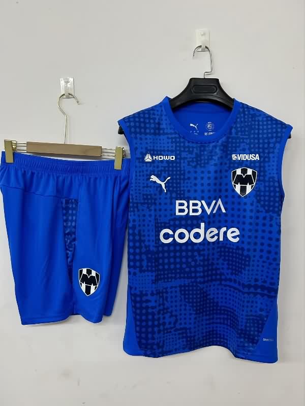 AAA(Thailand) Monterrey 25/26 Blue Soccer Training Sets 02 AAA(Thailand) Monterrey 25/26 Blue Soccer Training Sets 02