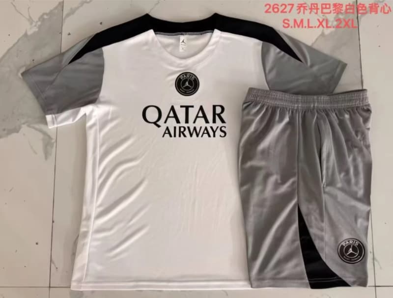 AAA(Thailand) Paris St German 25/26 White Soccer Training Sets 04
