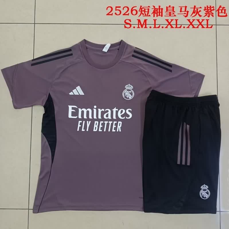 AAA(Thailand) Real Madrid 25/26 Purple Soccer Training Sets 03