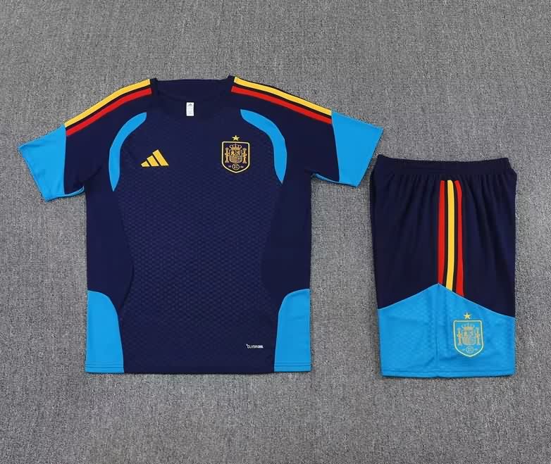 AAA(Thailand) Spain 2026 Dark Blue Soccer Training Sets