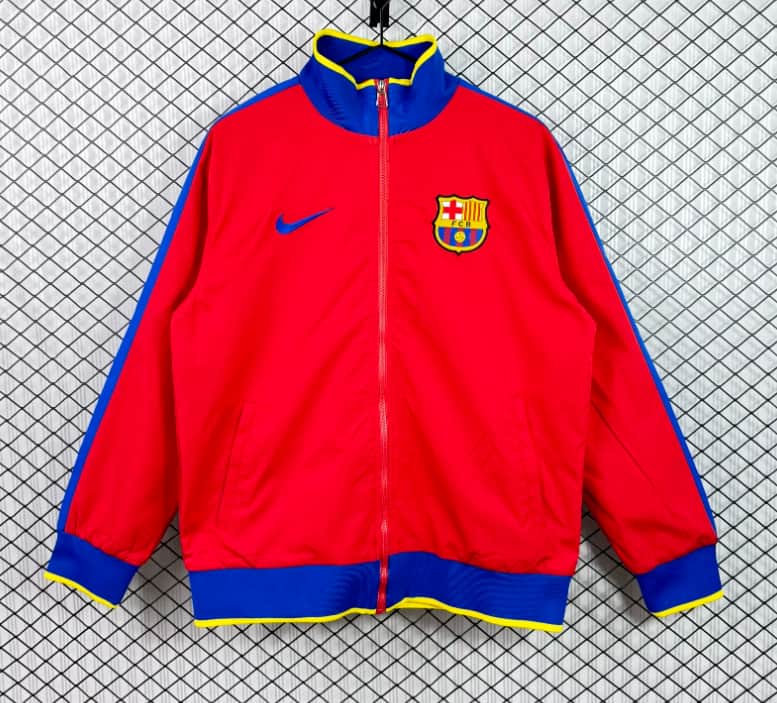 AAA(Thailand) Barcelona 25/26 Red Soccer Windbreaker 02