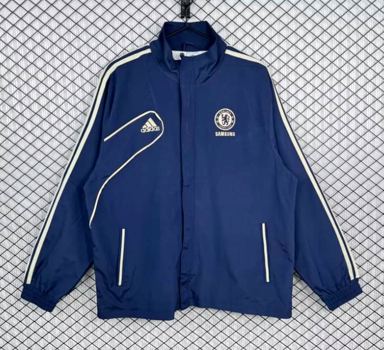 AAA(Thailand) Chelsea 25/26 Dark Blue Soccer Windbreaker 03