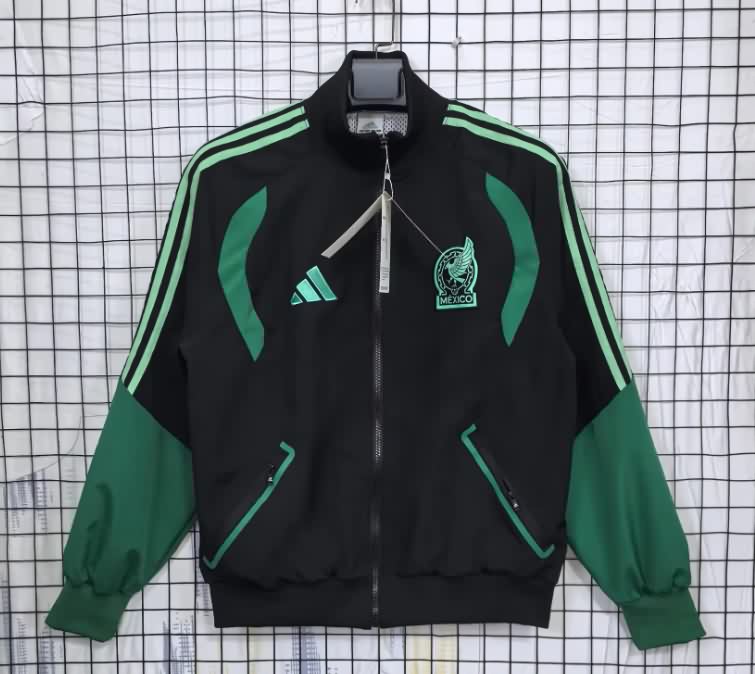 AAA(Thailand) Mexico 2025 Black Soccer Windbreaker