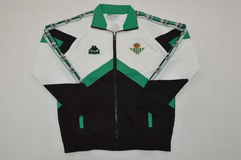 AAA(Thailand) Real Betis 25/26 White Black Soccer Windbreaker 02