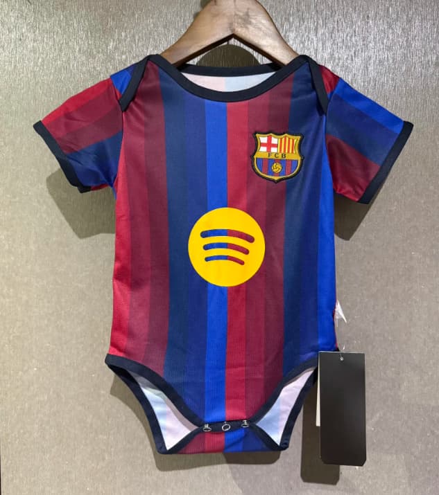 AAA(Thailand) Barcelona 26/27 Home Baby Soccer Jerseys