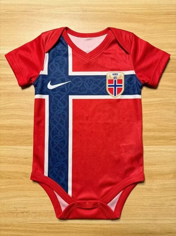 AAA(Thailand) Norway 2026 Home Baby Soccer Jerseys