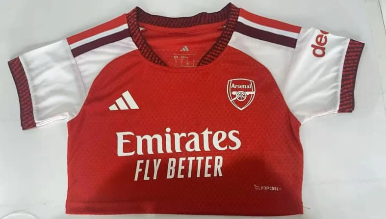 AAA(Thailand) Arsenal 26/27 Home Women Cropped Soccer Jersey