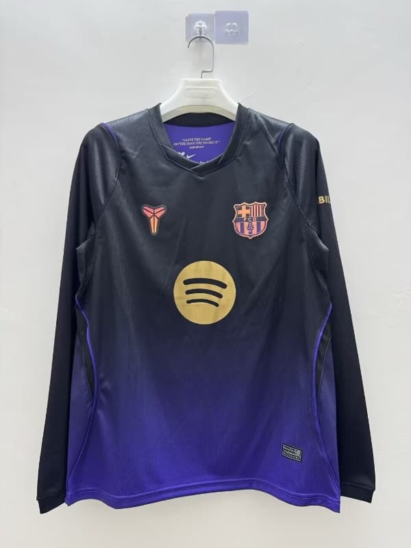 AAA(Thailand) Barcelona 26/27 Away Long Sleeve Soccer Jersey (Leaked)
