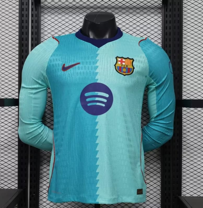 AAA(Thailand) Barcelona 26/27 Third Long Sleeve Soccer Jersey (Player) Leaked