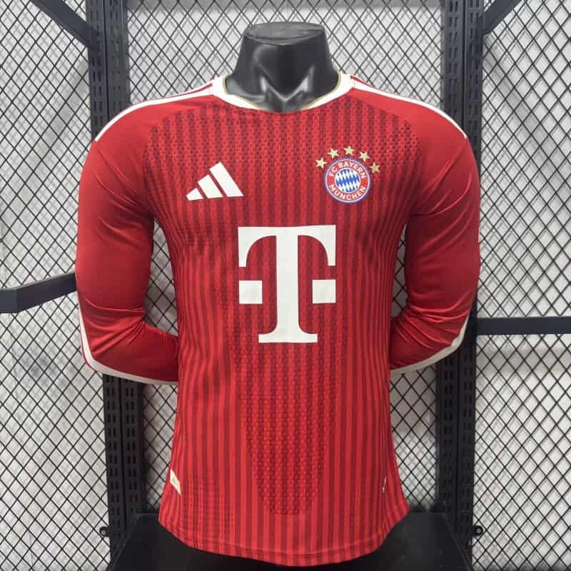AAA(Thailand) Bayern Munich 26/27 Home Long Sleeve Soccer Jersey (Player) Leaked