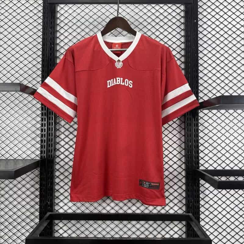 AAA(Thailand) Deportivo Toluca 26/27 Red NFL Jersey