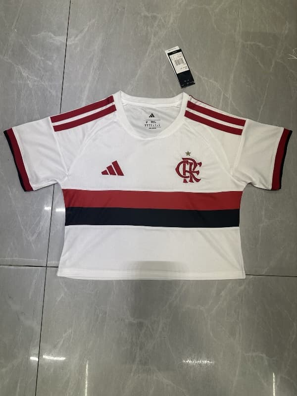 AAA(Thailand) Flamengo 2026 Away Women Cropped Soccer Jersey
