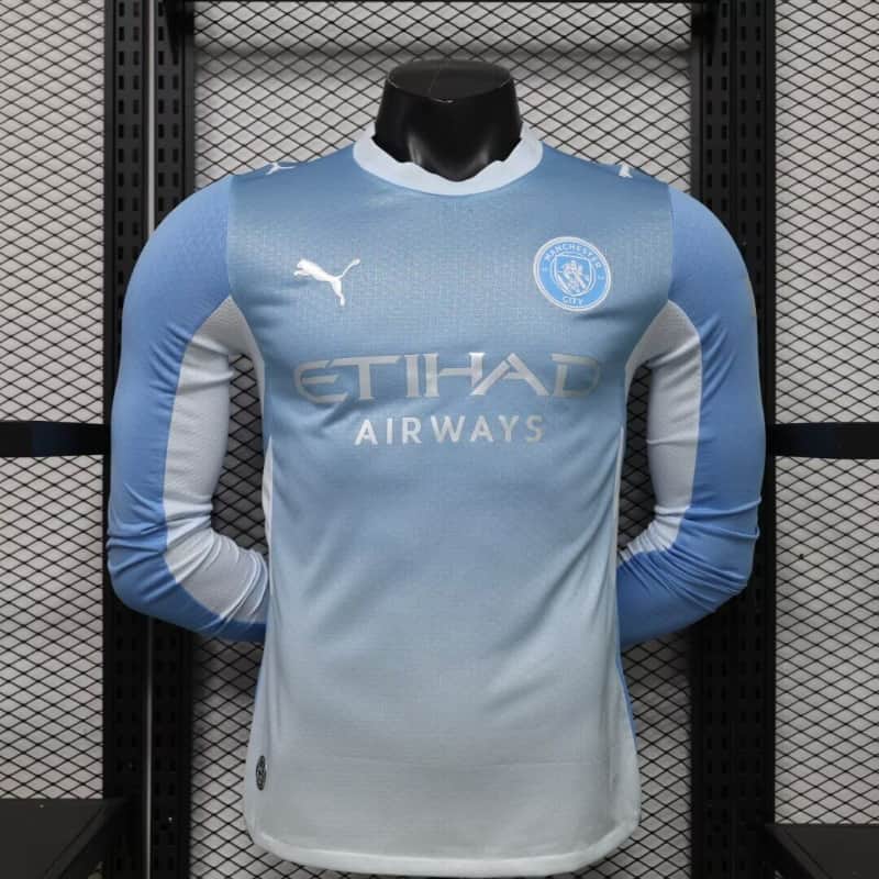 AAA(Thailand) Manchester City 26/27 Home Long Sleeve Soccer Jersey (Player) Leaked