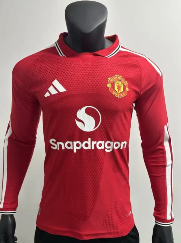 AAA(Thailand) Manchester United 26/27 Home Long Sleeve Soccer Jersey (Player) Leaked