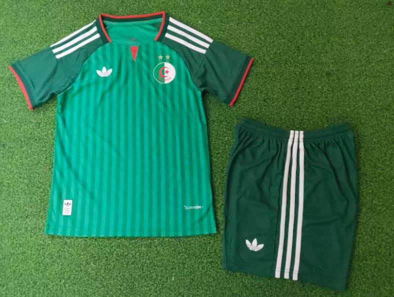 Algeria 2026 Kids World Cup Away Soccer Jersey And Shorts