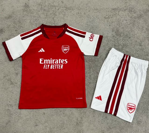 Arsenal 26/27 Kids Home Soccer Jersey And Shorts (Leaked)