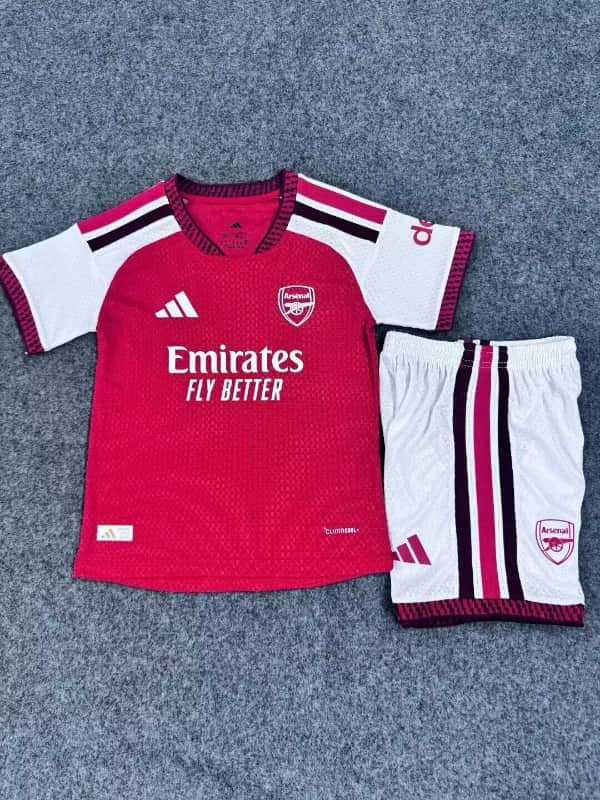 Arsenal 26/27 Kids Home Soccer Jersey And Shorts (Player) Leaked