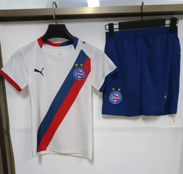 Bahia 2026 Kids Home Soccer Jersey And Shorts