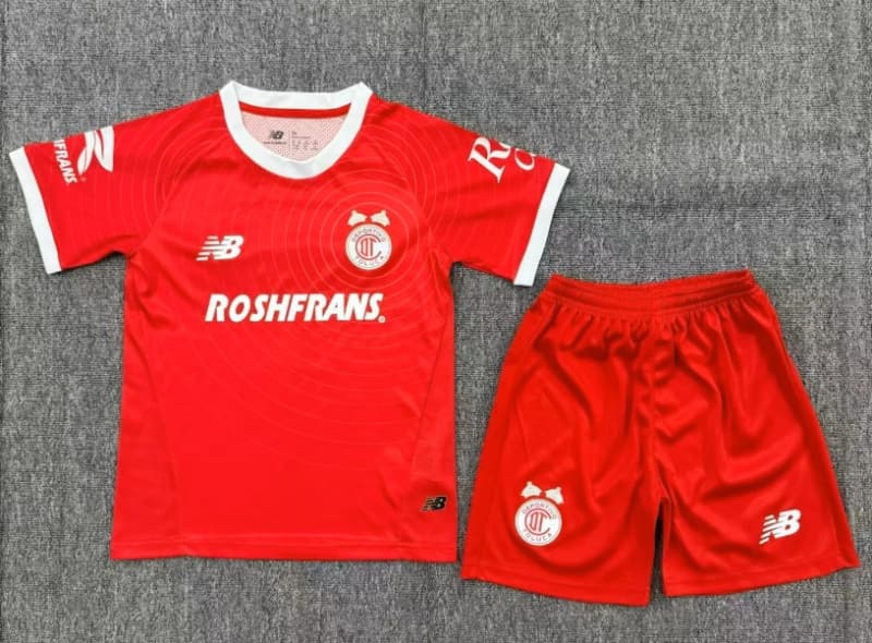 Deportivo Toluca 26/27 Kids Home Soccer Jersey And Shorts