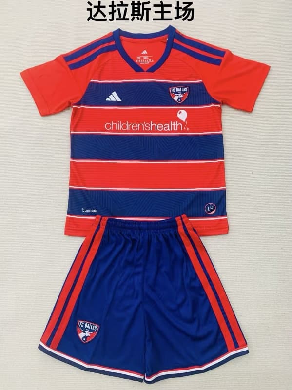 FC Dallas 2026 Kids Home Soccer Jersey And Shorts