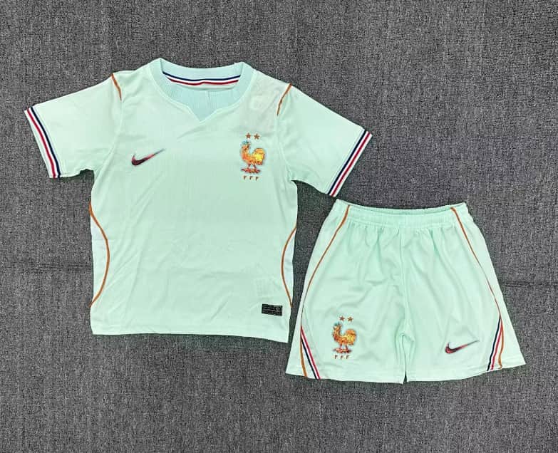 France 2026 Kids World Cup Away Soccer Jersey And Shorts