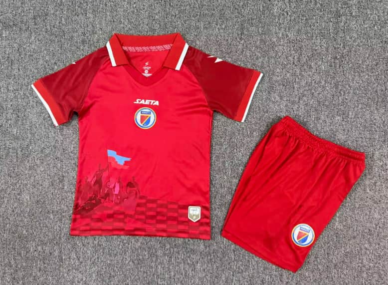 Haiti 2026 Kids Third Soccer Jersey And Shorts