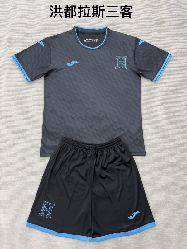 Honduras 2026 Kids Third Soccer Jersey And Shorts