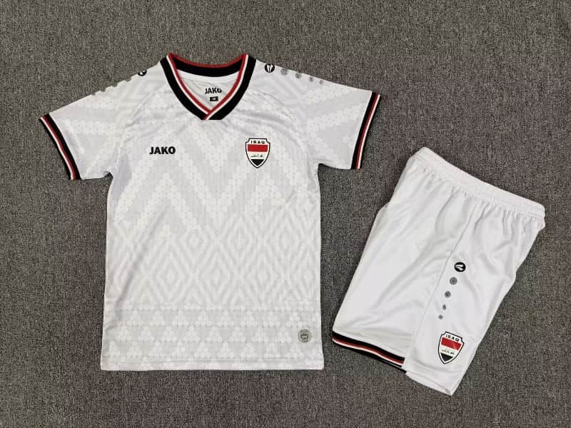 Iraq 2026 Kids Home Soccer Jersey And Shorts