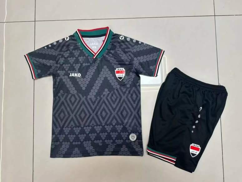 Iraq 2026 Kids Third Soccer Jersey And Shorts