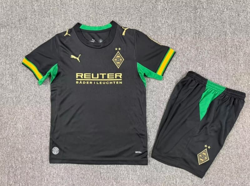 Monchengladbach 26/27 Kids Away Soccer Jersey And Shorts