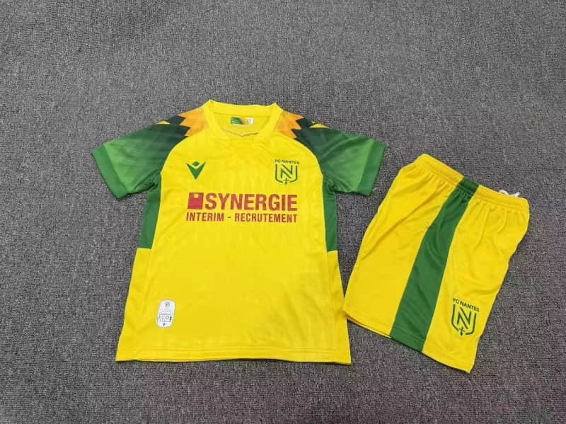 Nantes FC 26/27 Kids Home Soccer Jersey And Shorts
