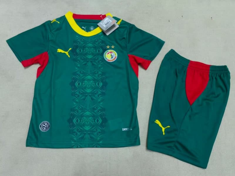 Senegal 2026 Kids World Cup Away Soccer Jersey And Shorts