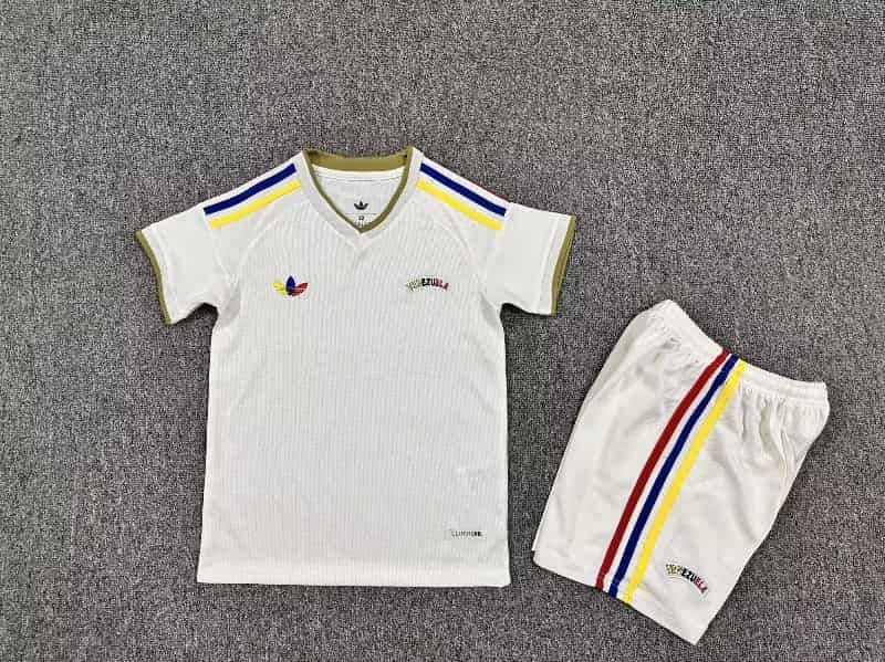 Venezuela 2026 Kids Away Soccer Jersey And Shorts