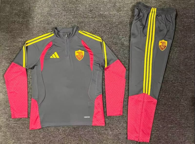 AAA(Thailand) AS Roma 26/27 Grey Soccer Tracksuit
