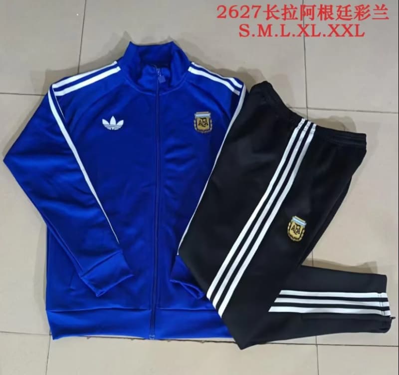 AAA(Thailand) Argentina 2026 Blue Soccer Tracksuit 02